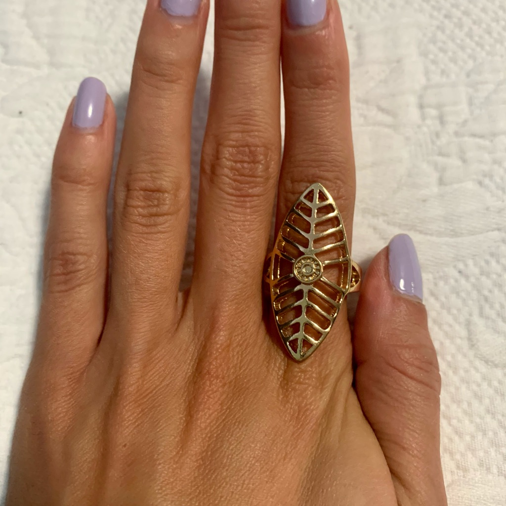 Golden Leaf Ring